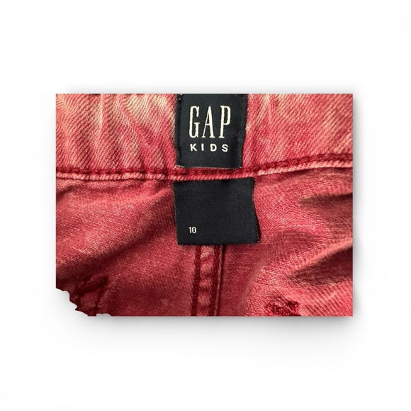 GAP Kids Red Washed Cargo Jeans - Picture 4 of 4